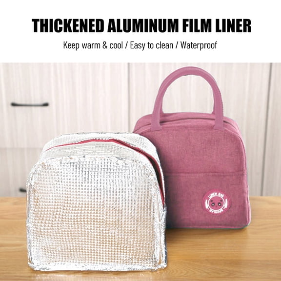 Insulation bag,Reusable Waterproof Leak-proof Tote Thermal Cooler Lunch Tote Thermal Portable Lunch Tote Thermal Cooler Reusable Work Picnic Rose 6l Portable Lunch Anrio Buzhi Leakproof 6l