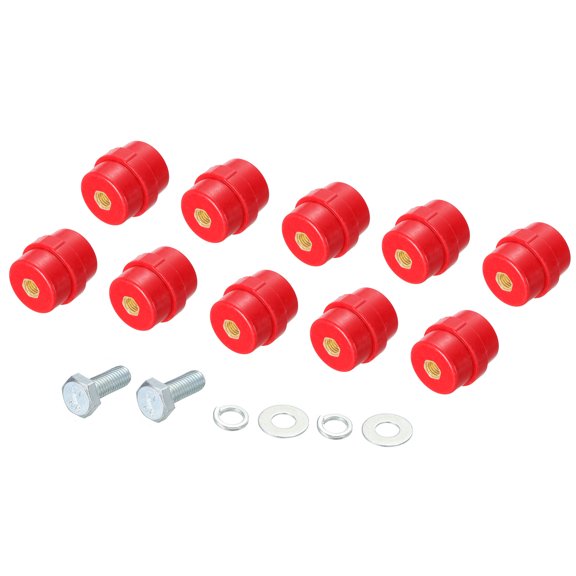 Insulator 12pcs SM40 High Strength Standoff Insulators with M10 Screw for Power Distribution Cabinet