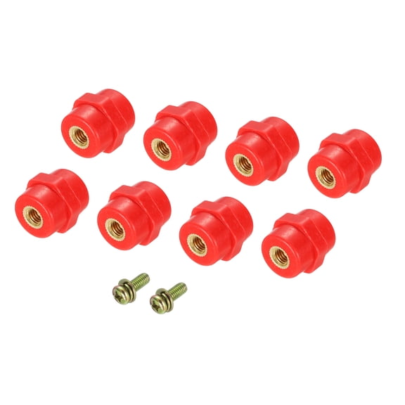 Insulator 8pcs SM20 High Strength Standoff Insulators with M6 Screw for Power Distribution Cabinet