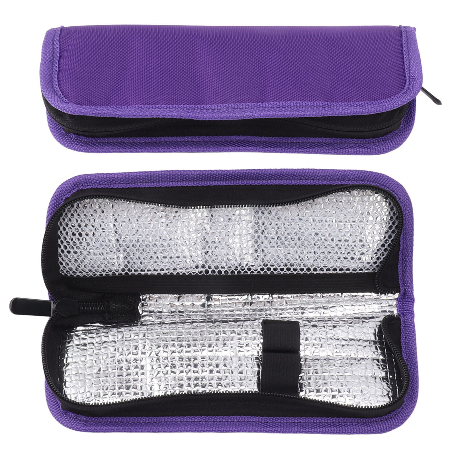 Insulin Carrying Case Portable Travel Organizer Coller Bag for Diabetes with Zipper Type 3