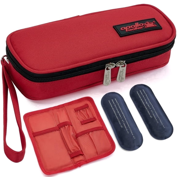 Insulin Travel Cooler Case - Tsa Approved Medication Bag with Ice Packs