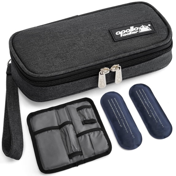 Insulin Travel Cooler Case - Tsa Approved Medication Bag with Ice Packs
