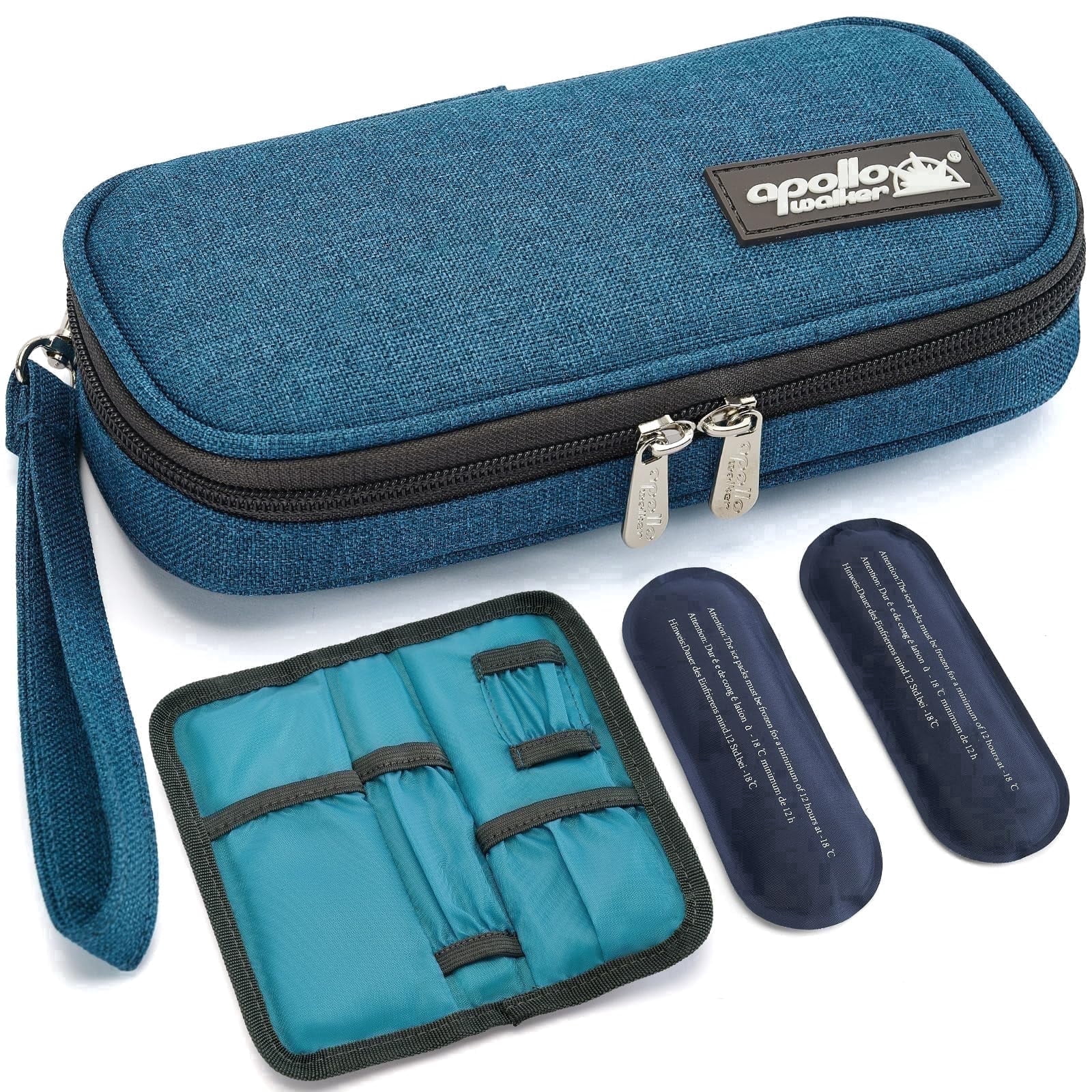 Insulin Travel Cooler Case - Tsa Approved Medication Bag with Ice Packs