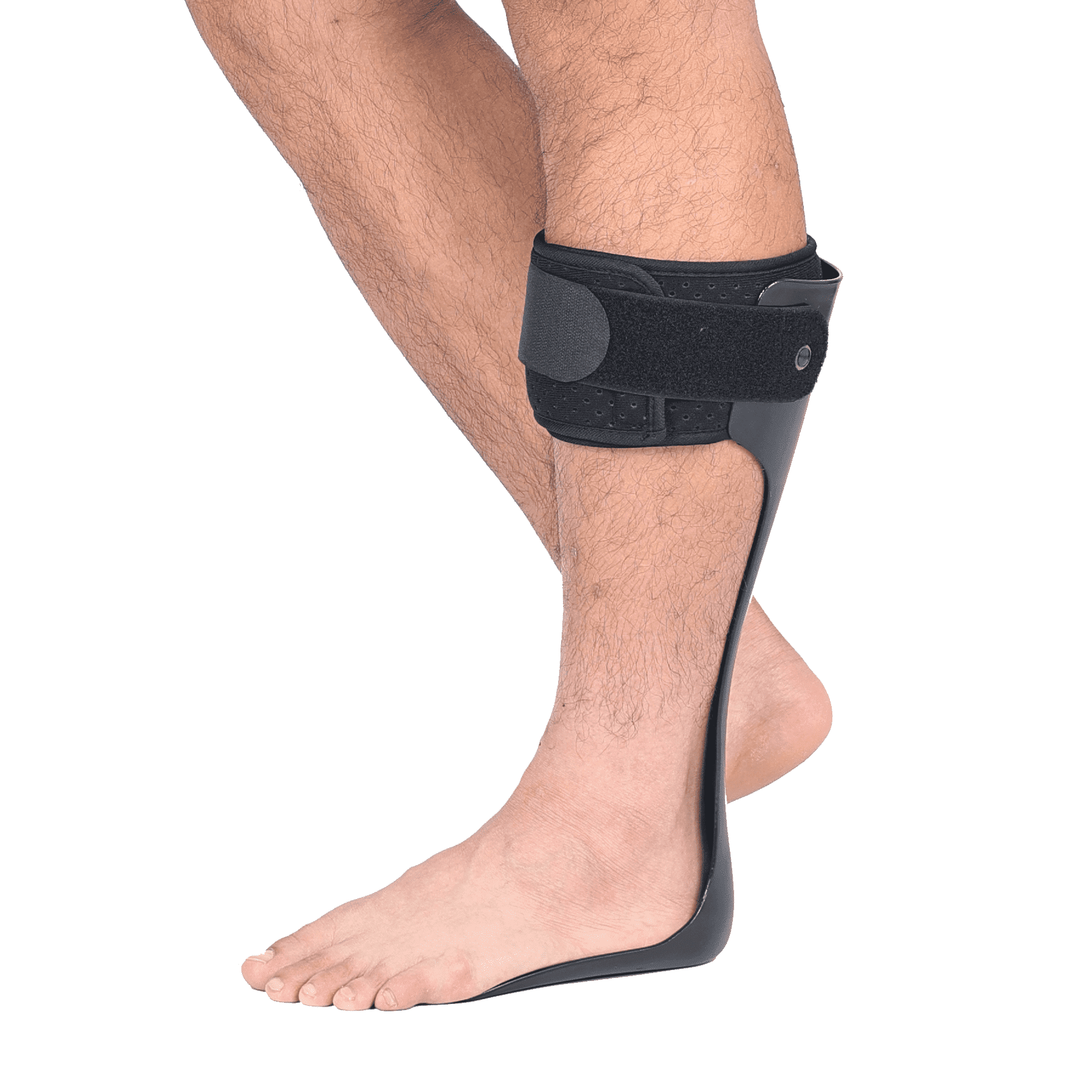 Insunen AFO Drop Foot Brace, Medical Ankle Foot Orthosis Support Stabilizer, Foot Correction Brace for Men & Women (Black/M-Left)