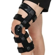 Insunen Functional Knee Brace for ACL MCL PCL Meniscus Injuries, Adjustable Orthopedic Knee Orthosis, Black, S-Left
