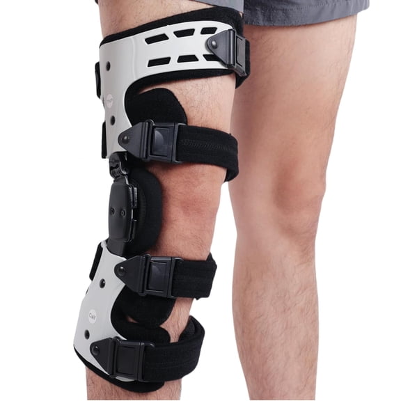 Insunen OA Unloader Knee Brace - Support for Arthritis Pain, Osteoarthritis, Cartilage Defect Repair, Avascular Necrosis, Tibial Plateau Fracture (Medial/Inside - Right)