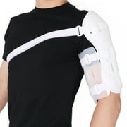 Insunen Sarmiento Adjustable Brace for Humeral Shaft Fracture, Upper Arm, Shoulder, Bicep and Humerus Bone with Stockinette, Sling and Cuff Support, White, S