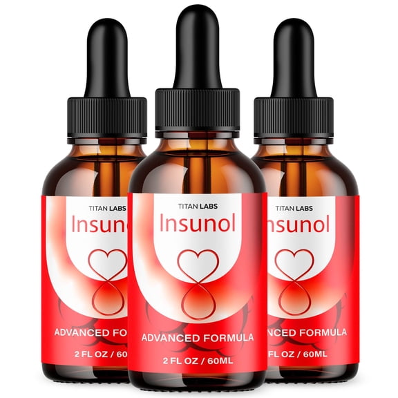 Insunol Advanced Formula Drops Blood Balance Support Supplement 90 Servings