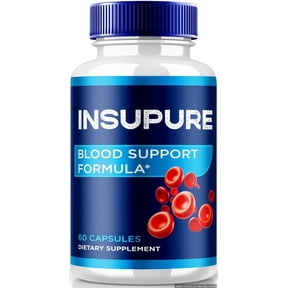 Insupure Capsules, Official Insu Pure Blood Support Supplement, All Natural Formula For Stable Levels & Healthier Lifestyle, Premium Insu-pure Pastillas Reviews (60 Capsules)