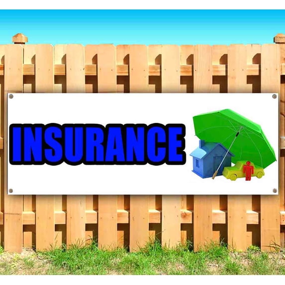 Insurance 13 oz Vinyl Banner With Metal Grommets