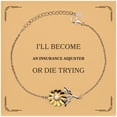 thumbnail image 1 of Insurance Adjuster Sunflower Bracelet Engraved Confidence Graduation Gift, 1 of 5