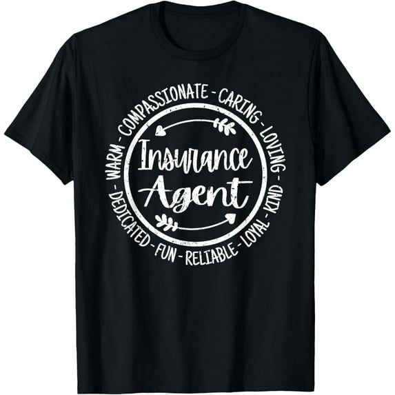 Insurance Agent Life Appreciation Vintage T-Shirt Men women T-shirt black, gift. Sizes: S, M,L, XL, 2XL, 3XL, 4XL
