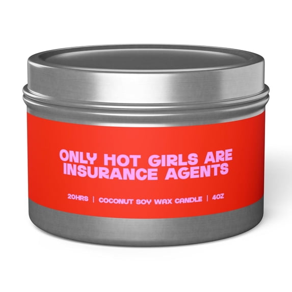 Insurance Agent Tin Candle Gifts Funny Home Office Decor