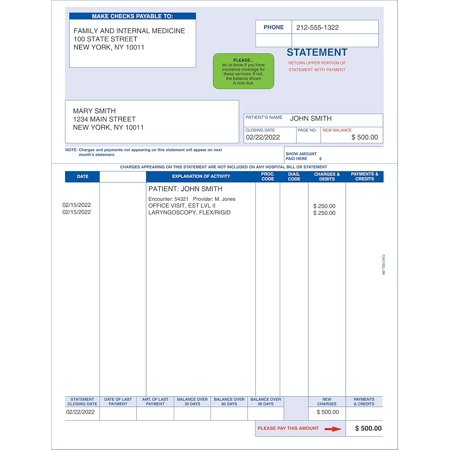 Insurance Coverage Verification Label, 1-1/2” x 7/8”, Fluorescent Green, , Patient Balance Due Reminder Stickers, Permanent Adhesive, 250 Stickers/Box