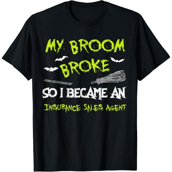 Insurance Sales Agent Halloween Costume Shirt Funny Lazy T-Shirt