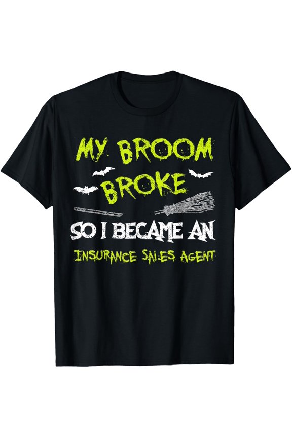 Insurance Sales Agent Halloween Costume Shirt Funny Lazy T-Shirt