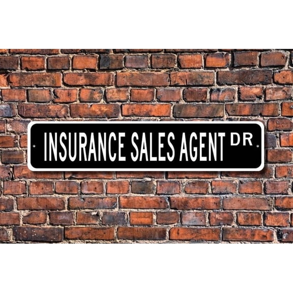 Insurance Sales Agent Insurance Sales Agent Gift Insurance Sales Agent sign insurance Metal Aluminum Sign - Size: 16 x 4 Inches