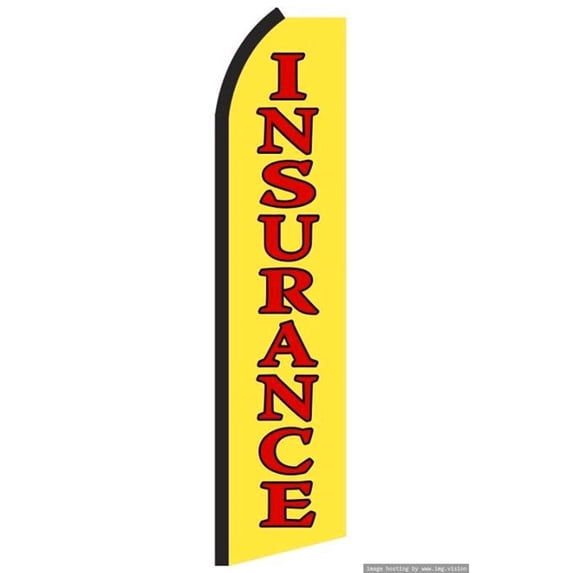 Insurance Swooper Flag (Hardware Not Included) |Advertisement /Business Flags | Feather Flag |