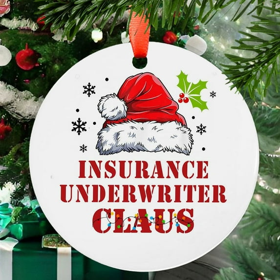 Insurance Underwriter3 Christmas Ornament, Christmas Decoration Gift, Special Keepsake for Mother, Romantic Valentine Decoration, Seasonal Festival Keepsake, Keepsake 2025