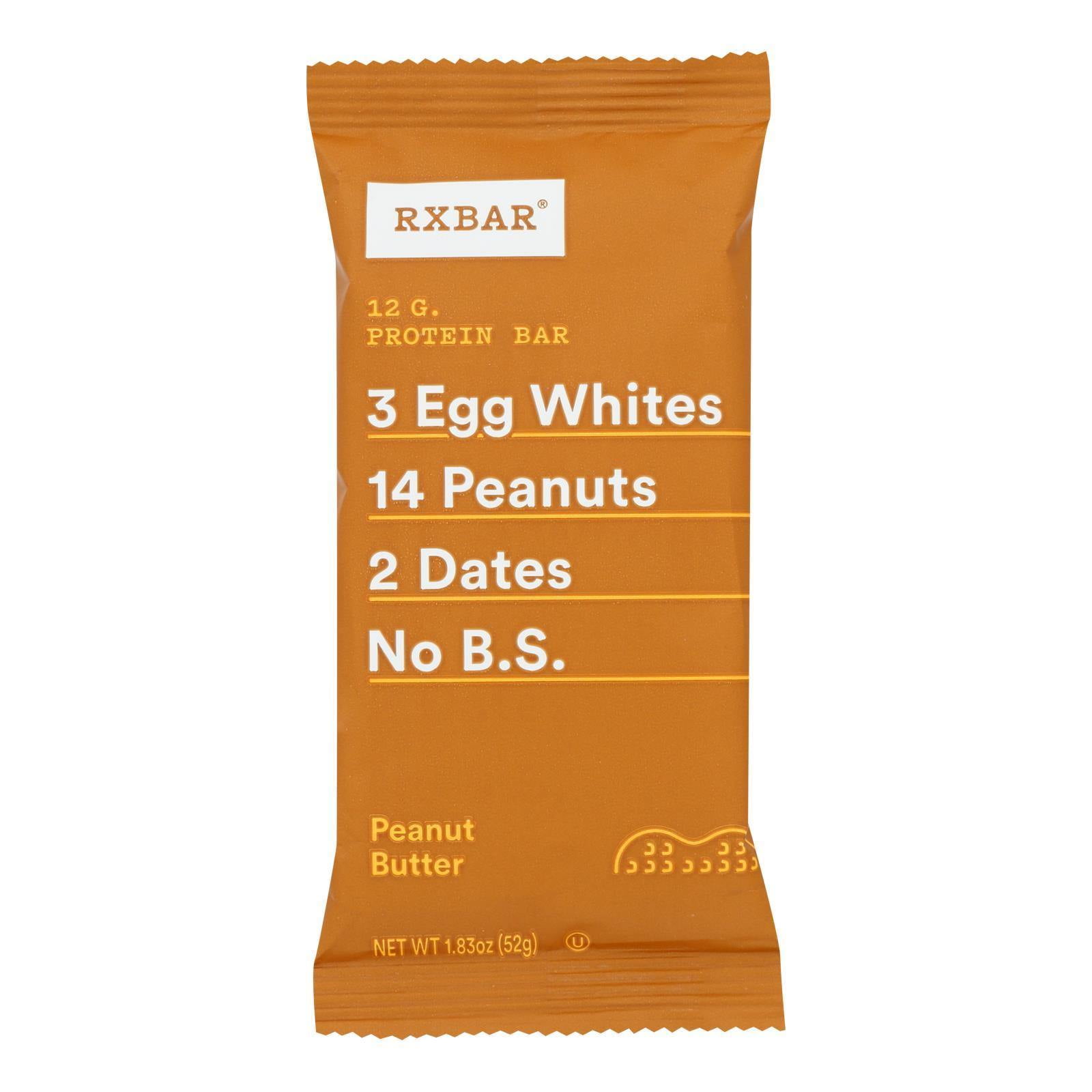 Protein Bar Peanut Butter by RxBar - 12 Rx Bars