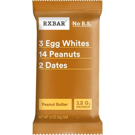Protein Bar Peanut Butter by RxBar - 12 Rx Bars