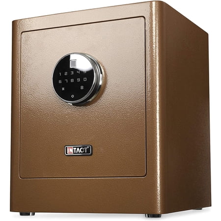 Intact - Compact Quick Access Biometric Fingerprint Security & Gun Safe With Nex-Gen Full Keypad Module Tall