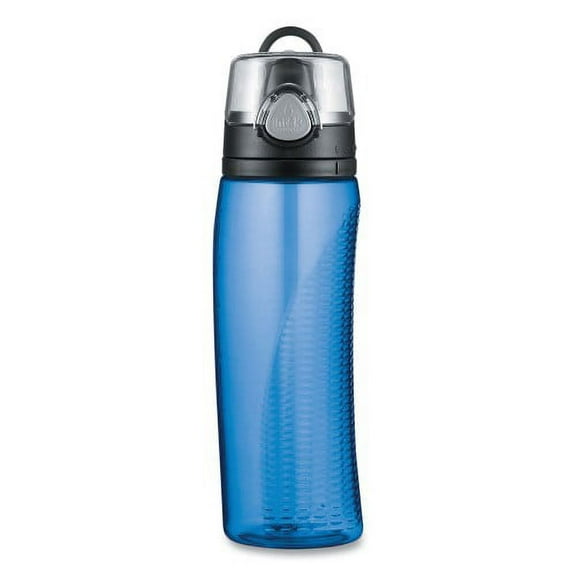 1 PK,Intak by Thermos Hydration Bottle with Meter, 24 oz, Blue, Polyester (HP4100TLTRI6)