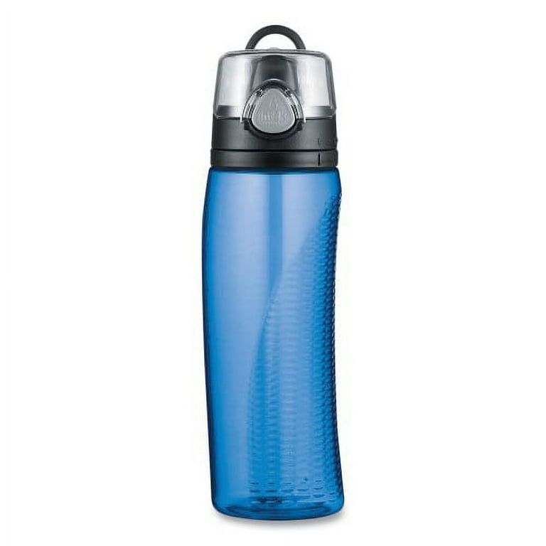 Intak by Thermos Hydration Bottle with Meter, 24 oz, Blue, Polyester Intak by Thermos Hydration Bottle with Meter, 24 oz, Blue, Polyester