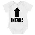 thumbnail image 1 of Intake Arrow Hungry Hangry Funny Romper Boys or Girls Infant Baby Brisco Brands 18M, 1 of 6