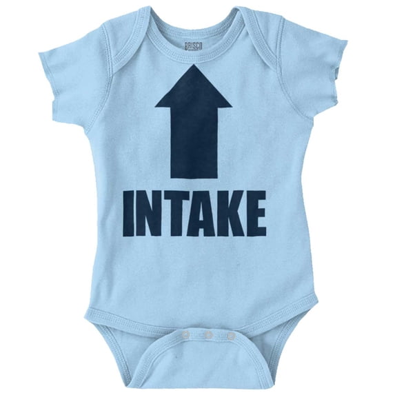 Intake Arrow Hungry Hangry Funny Romper Boys or Girls Infant Baby Brisco Brands NB