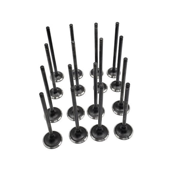Intake and Exhaust Valve Kit - Set of 16 - Compatible with 1992 - 2015 Honda Civic 16-Valve SOHC 1993 1994 1995 1996 1997 1998 1999 2000 2001 2002 2003 2004 2005 2006 2007 2008 2009 2010 2011