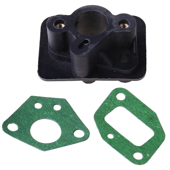Intake Manifold + 2pcs 40-5 43CC 52CC Brush Cutter Intake Manifold Carburetor Base Connector Admitting Pipe Carb Adaptor