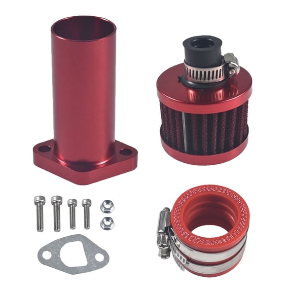 Intake Manifold Kit Replacement For Pwk 24mm 28mm Pe Carburetor Fit Predator 212 Coleman Ct200u Bt200x Kt196,Go Kart Parts,Red