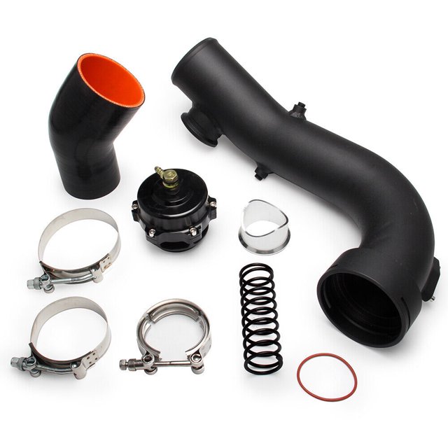 Intake Turbo Charge Pipe Kit with Tial & 50mm Bov BMW N54 E88 E90 E92 ...