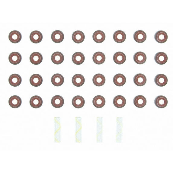 Intake and Exhaust Valve Stem Seal Kit - Compatible with 2003 - 2009 Chevy C5500 Kodiak 6.6L V8 2004 2005 2006 2007 2008