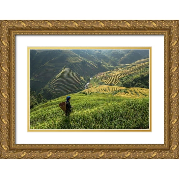 Intarob, Sarawut 14x11 Gold Ornate Wood Framed with Double Matting Museum Art Print Titled - Untitled