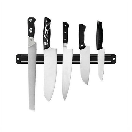 Intbuying Kitchen Wall Mount Magnetic Knife Scissor Storage Holder Rack Strip Organizer 244235