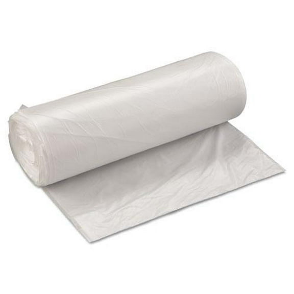 Inteplast High-Density Commercial Can Liner Value Pack, 60 gal, 19 mic, 38" x 58", Clear, Interleaved Roll, 25 Bags/Roll, 6 Rolls/CT