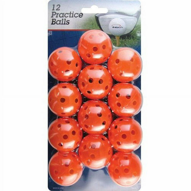 Intech Golf Balls, Orange, 12 Pack