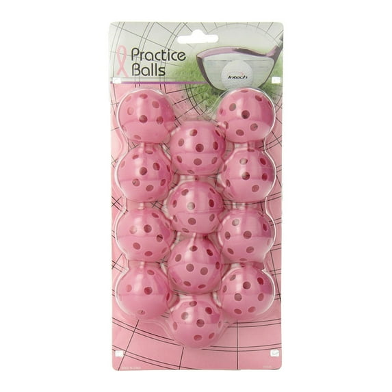 Intech Golf Balls, Pink, 12 Pack