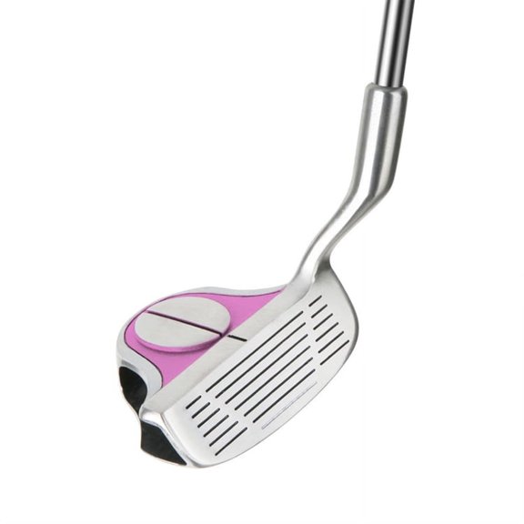Intech EZ Roll Chipper Golf Club, 34" / 35 Degree Chipping Iron, Pink/Satin, Women’s Left-Handed