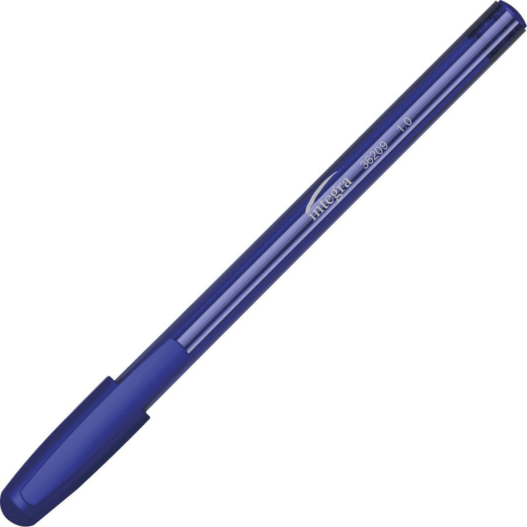 Integra 1.0 mm Tip Ink Pen - Medium Pen Point - 1 mm Pen Point Size - Blue Liquid Ink - Blue Barrel - 60 / Pack Integra 1.0 mm Tip Ink Pen - Medium Pen Point - 1 mm Pen Point Size - Blue Liquid Ink - Blue Barrel - 60 / Pack