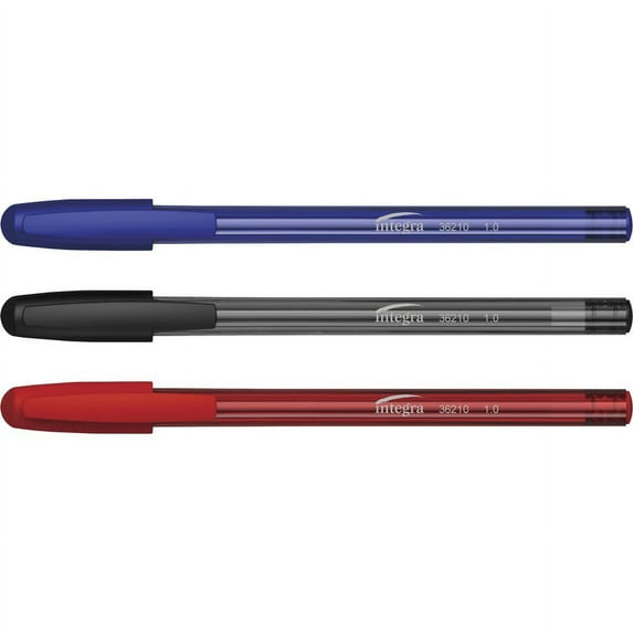 Integra 1.0 mm Tip Ink Pen - Medium Pen Point - 1 mm Pen Point SizeLiquid Ink - Assorted Barrel - 60 / Pack | Bundle of 2 Packs