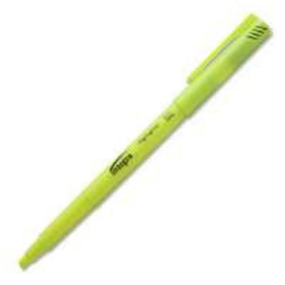 Integra 36181 Pen Style Highlighter Chisel Point, Fluorescent Yellow