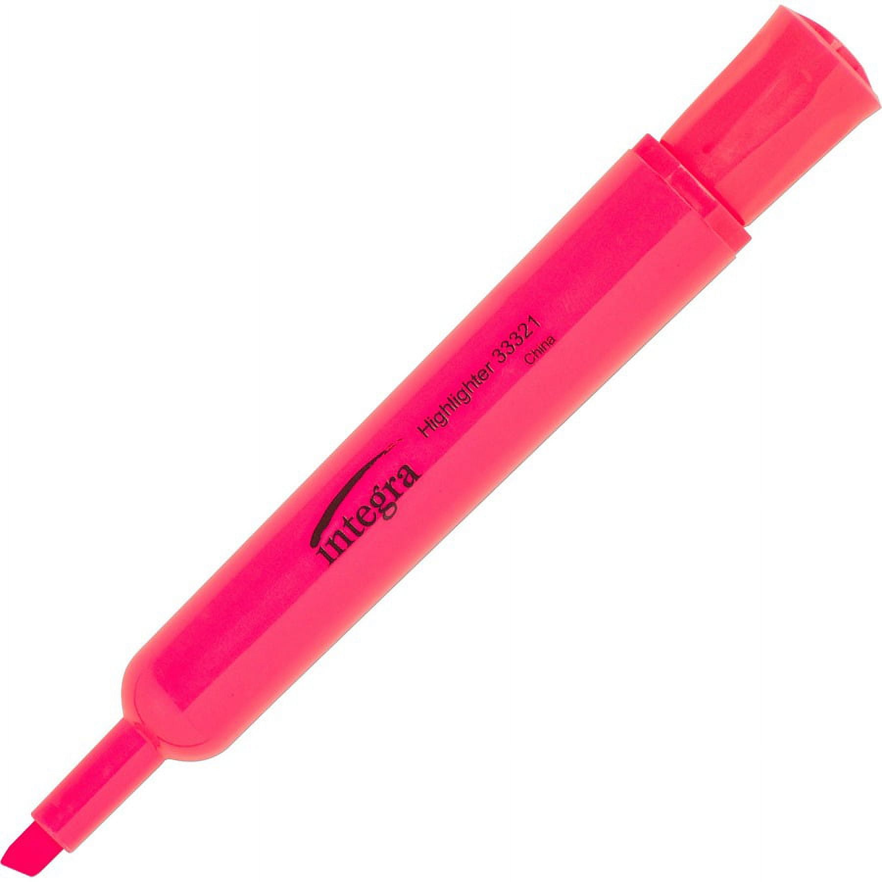 Integra Chisel Desk Liquid Highlighters - Chisel Marker Point Style - Fluorescent Blue - 1 Dozen Integra Chisel Desk Liquid Highlighters - Chisel Marker Point Style - Fluorescent Blue - 1 Dozen