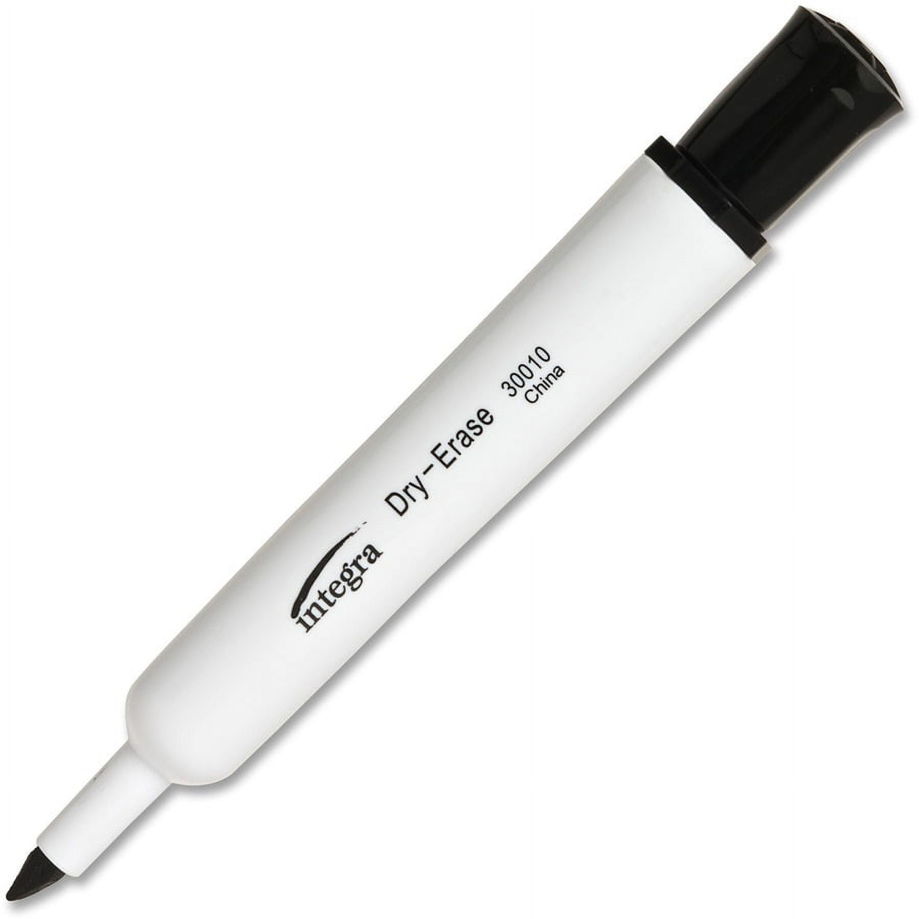Integra Chisel Point Dry-erase Markers - Chisel Marker Point Style - Black - 1 Dozen | Bundle of 2 Dozen