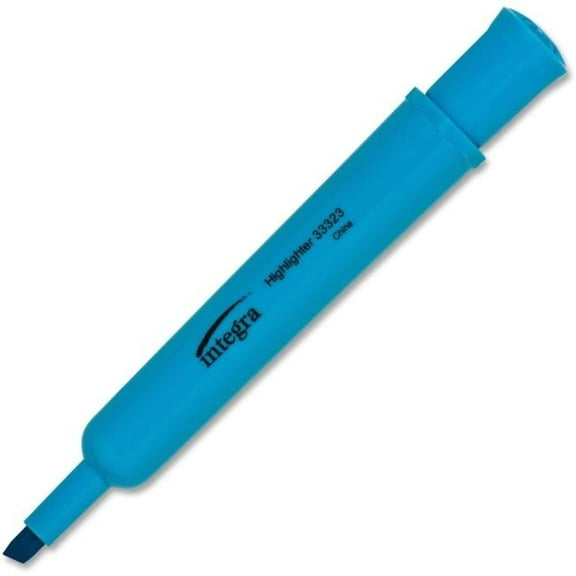 Integra  Chisel Tip Desk Highlighter - Fluorescent Blue