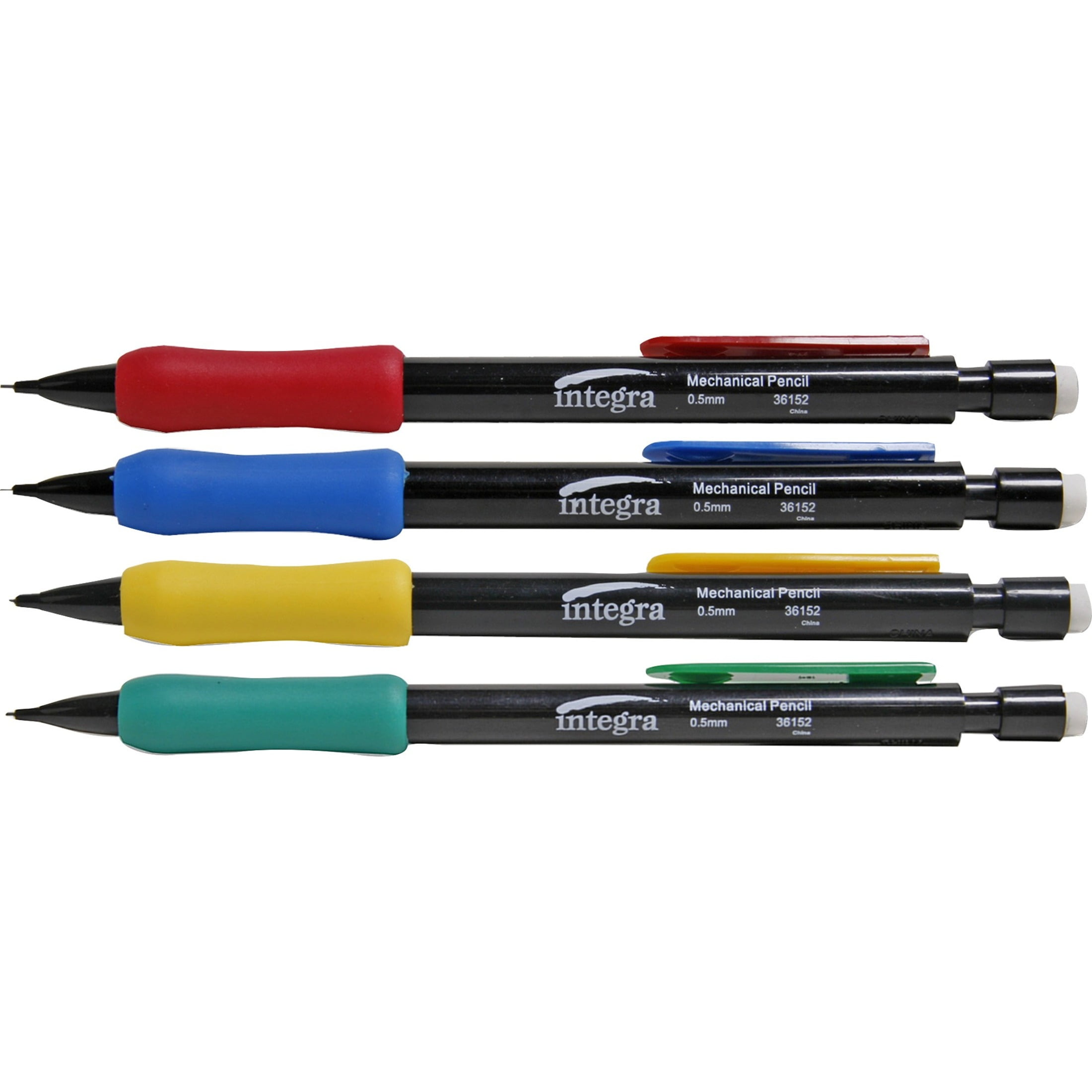 Integra Grip Mechanical Pencils - 0.5 mm Lead Diameter - Refillable - Assorted Barrel - 1 Dozen Integra Grip Mechanical Pencils - 0.5 mm Lead Diameter - Refillable - Assorted Barrel - 1 Dozen