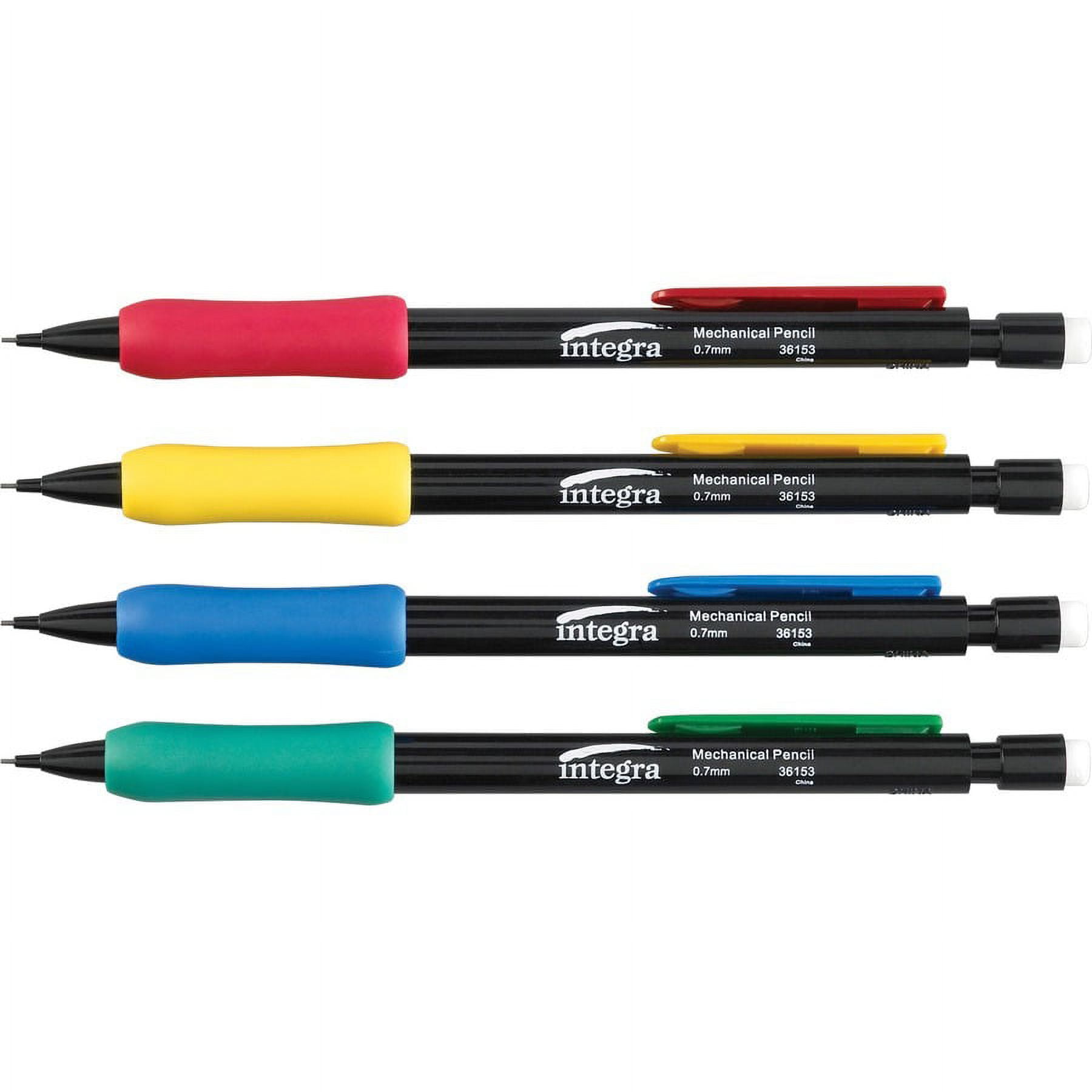 Integra Grip Mechanical Pencils - 0.5 mm Lead Diameter - Refillable - Assorted Barrel - 1 Dozen Integra Grip Mechanical Pencils - 0.5 mm Lead Diameter - Refillable - Assorted Barrel - 1 Dozen
