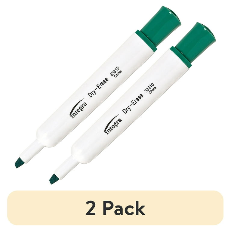 Integra Chisel Point Dry-erase Markers - Chisel Marker Point Style - Black - 1 Dozen Integra Chisel Point Dry-erase Markers - Chisel Marker Point Style - Black - 1 Dozen